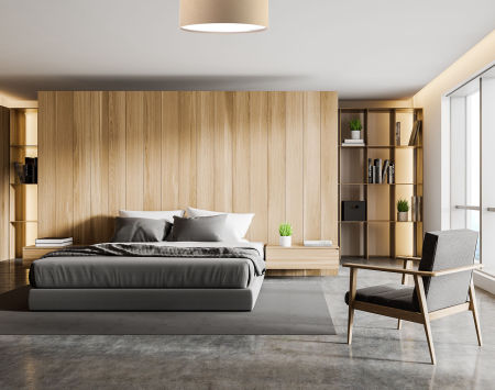 Bež stropna lampa, cilindrična plafonjera s velurnim abažurom - VITO